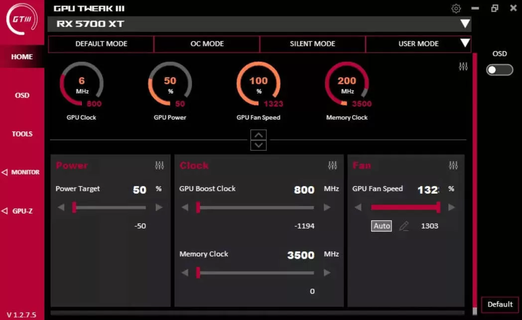 显卡超频GPU Tweak III v2.0.8.5