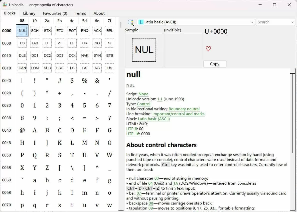 Unicode字符查询Unicodia v3.0.8绿色版